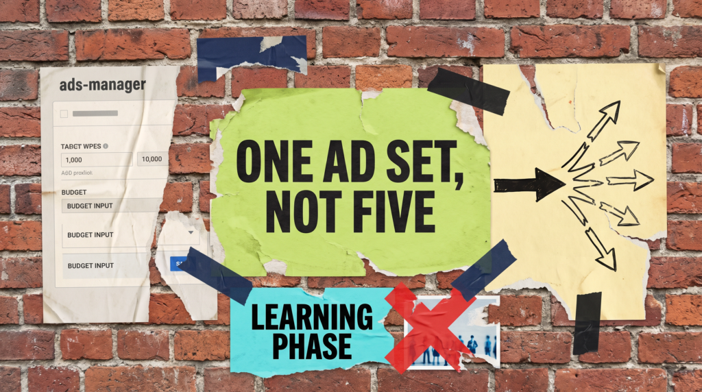 How much should I spend on Facebook ads one ad set not five