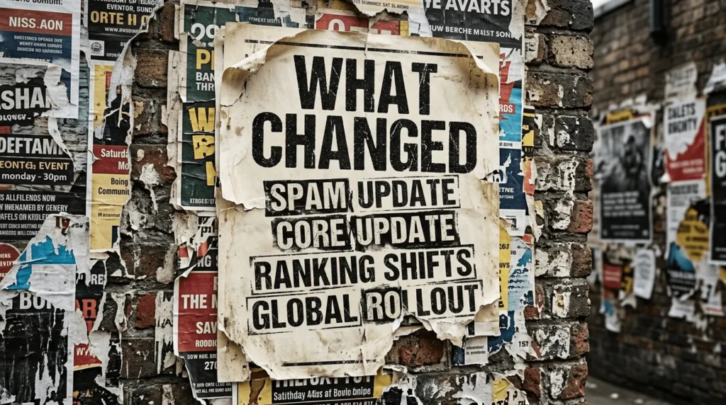 Detailed infographic on the Google update for March 2026, breaking down the guide's main points.