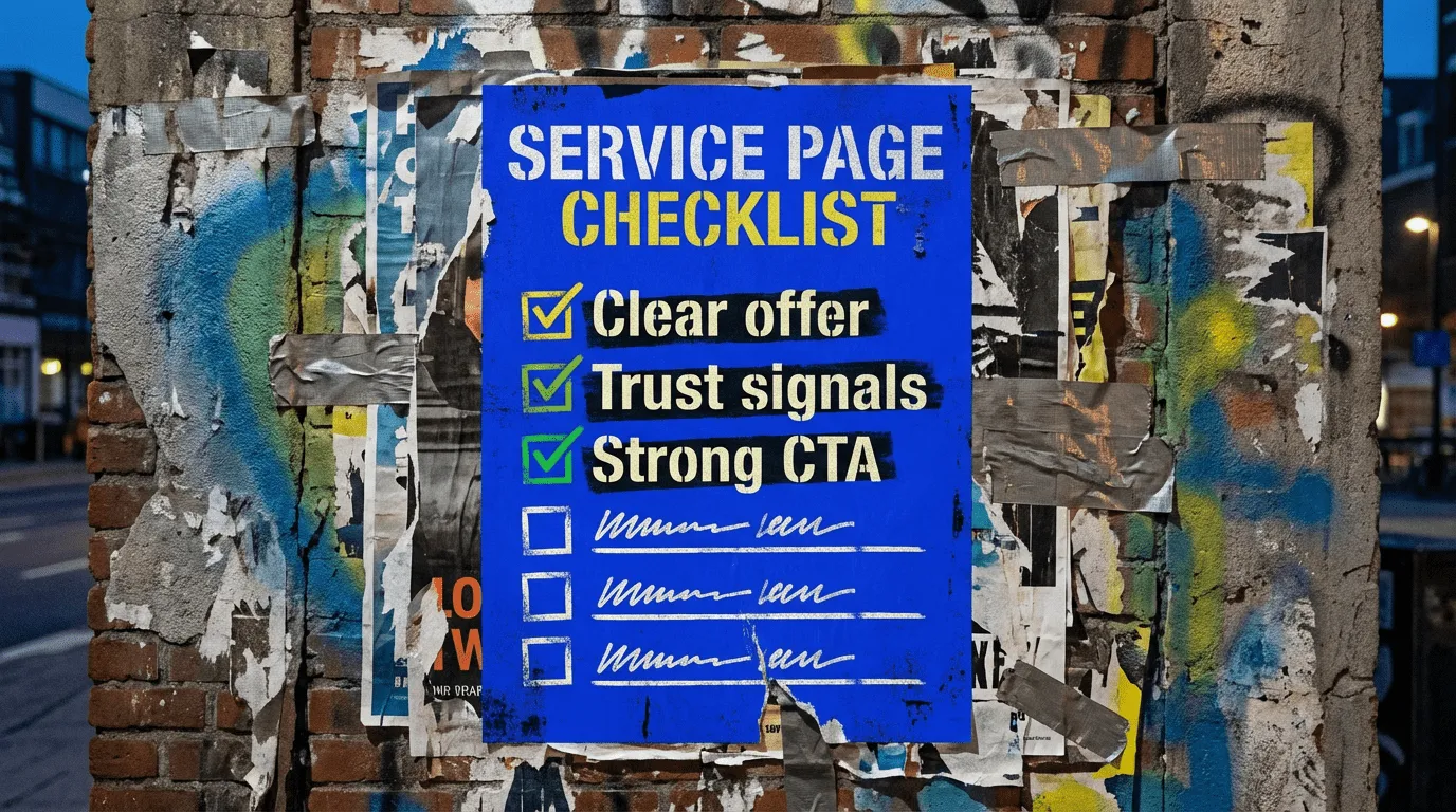 Service Page Checklist: Turn More Visits Into Enquiries