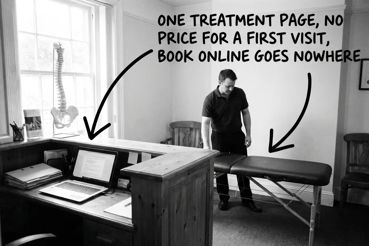 Why Is My Chiropractic Clinic Not Getting New Patients?, marker-annotated photo