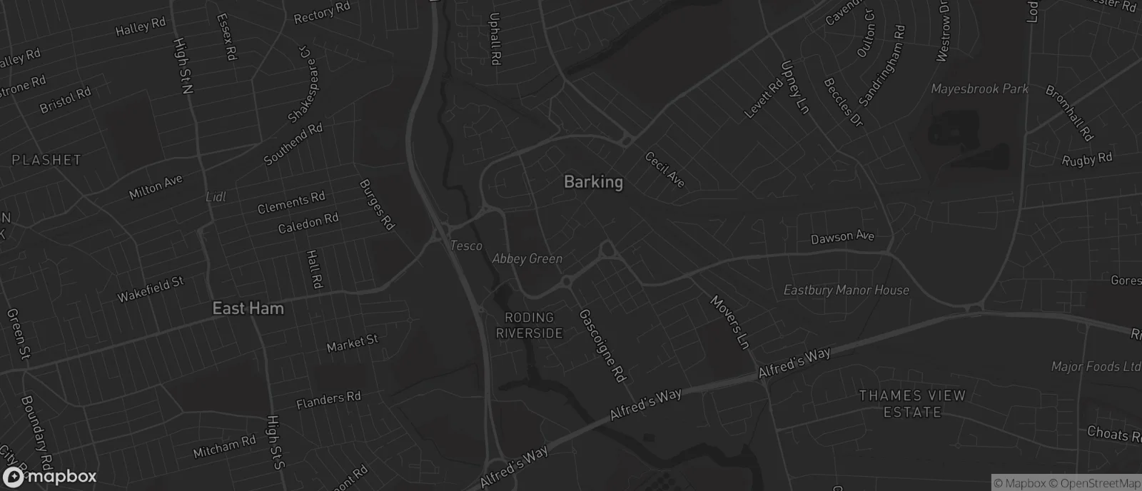 Map of Barking for SEO services in Barking