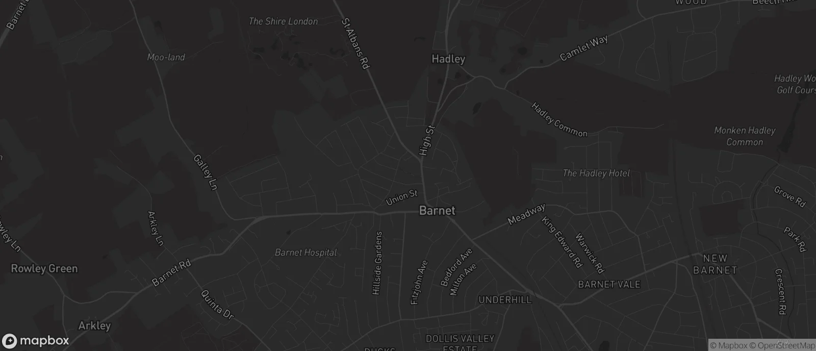 Map of Barnet for SEO services in Barnet