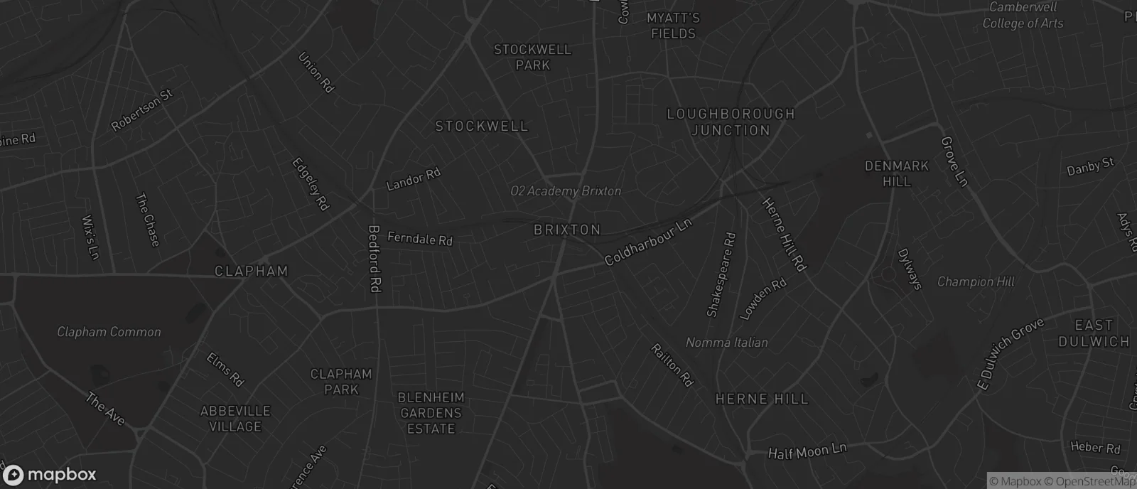 Map of Brixton for SEO services in Brixton