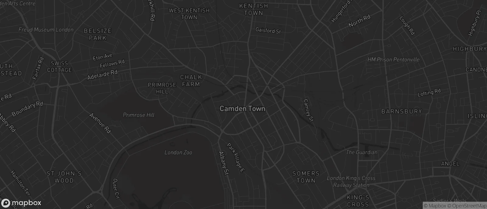 Map of Camden Town for SEO services in Camden Town