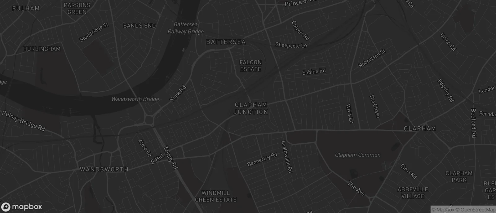 Map of Clapham Junction for SEO services in Clapham Junction