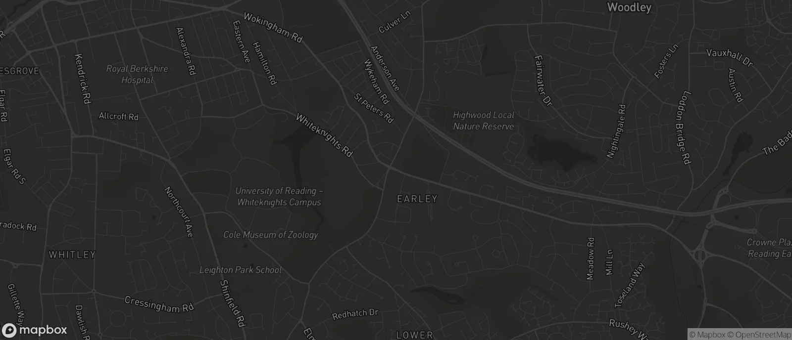 Map of Earley for SEO services in Earley