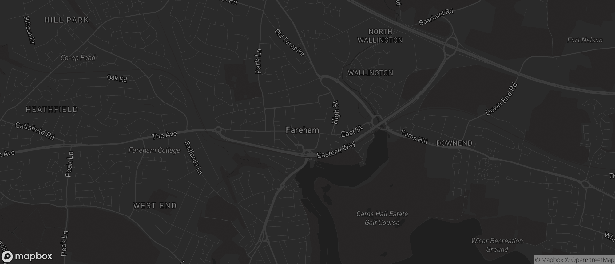 Map of Fareham for SEO services in Fareham
