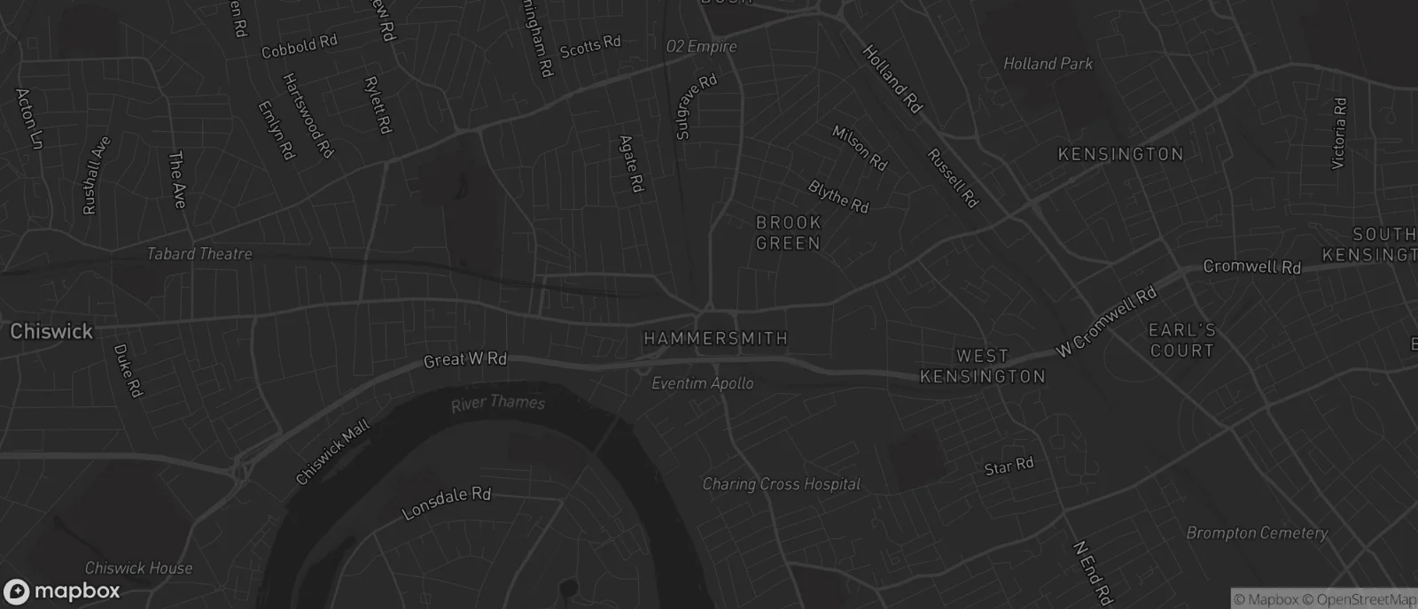 Map of Hammersmith for SEO services in Hammersmith