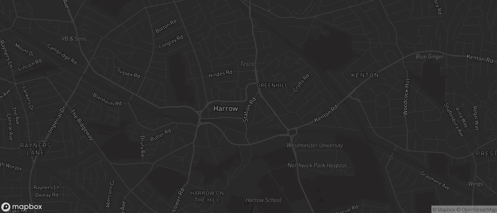 Map of Harrow for SEO services in Harrow