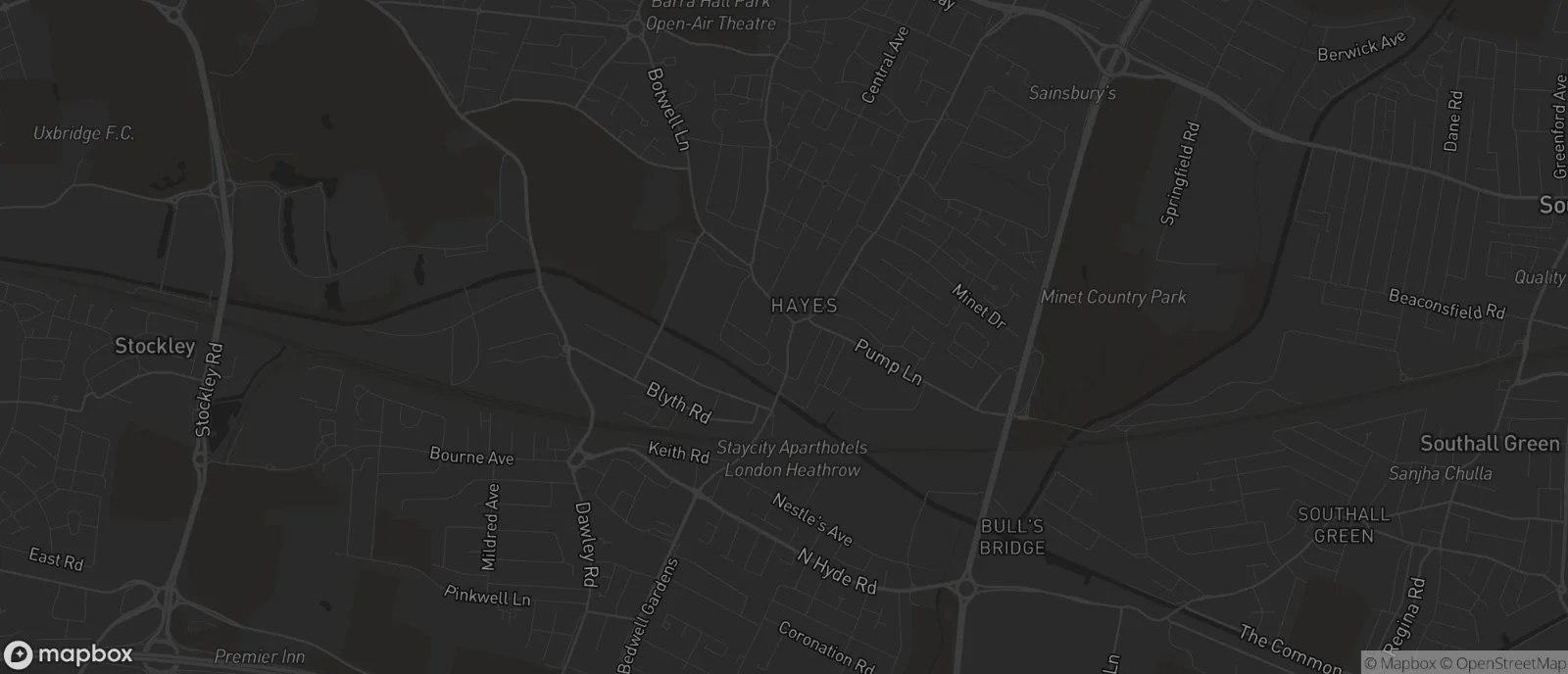 Map of Hayes for SEO services in Hayes