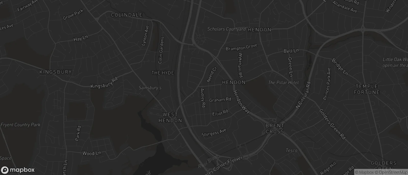 Map of Hendon for SEO services in Hendon