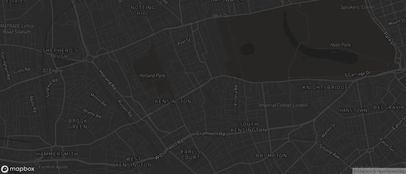 Map of Kensington for SEO services in Kensington
