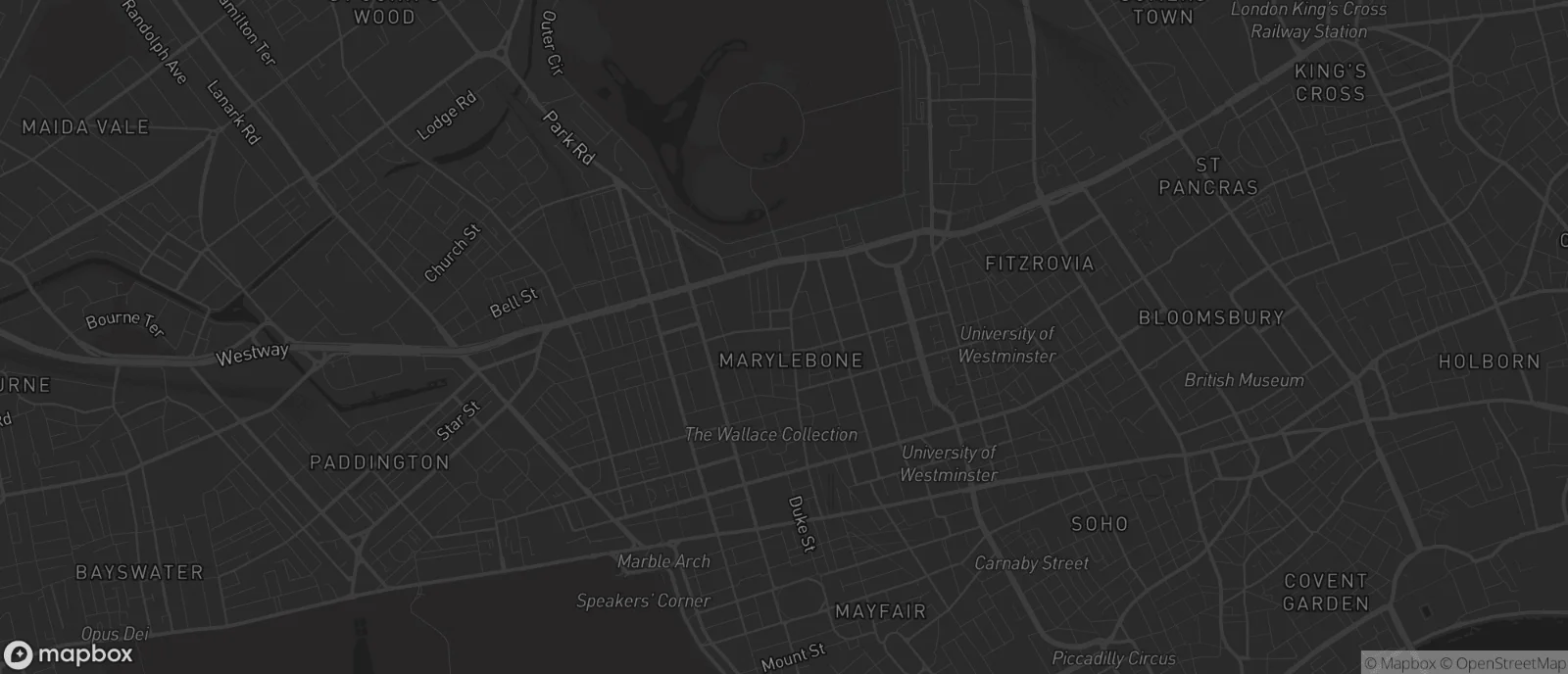 Map of Marylebone for SEO services in Marylebone