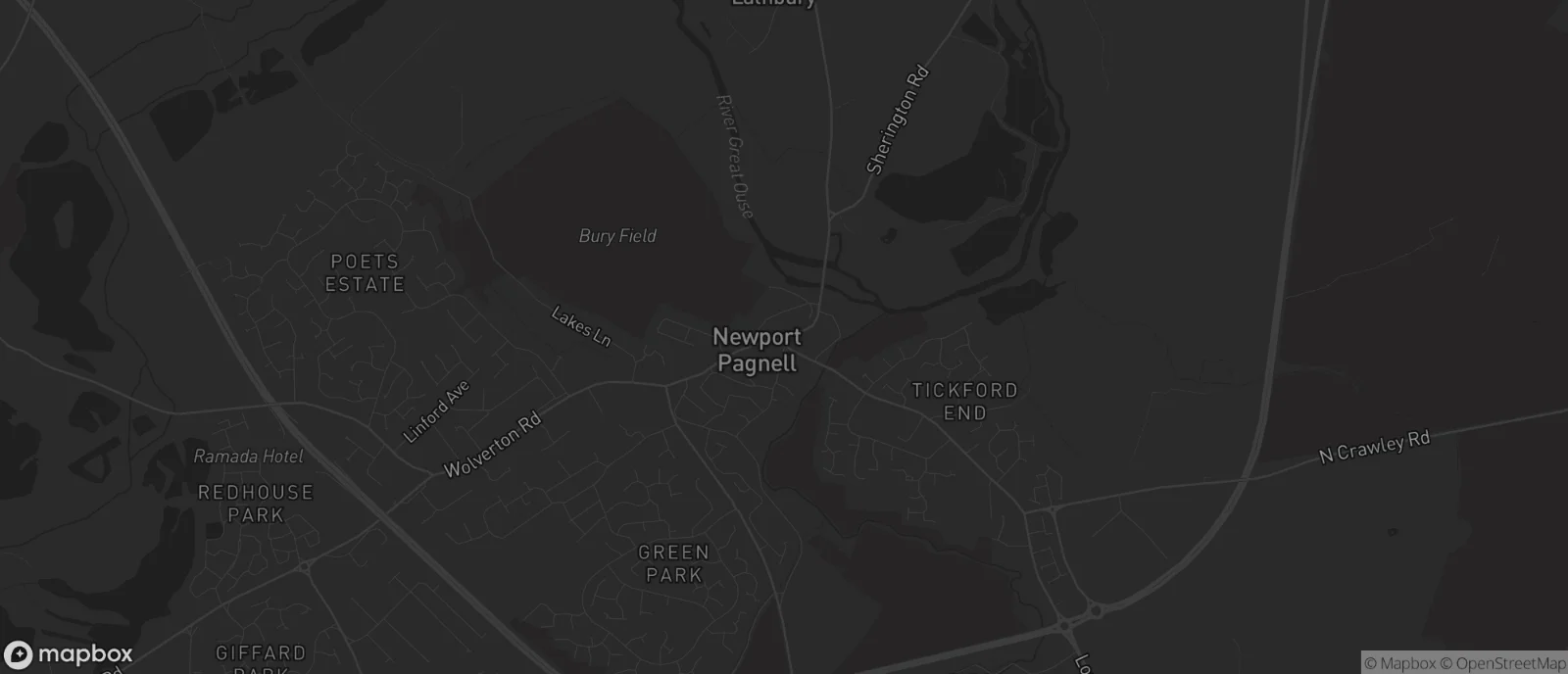 Map of Newport Pagnell for SEO services in Newport Pagnell
