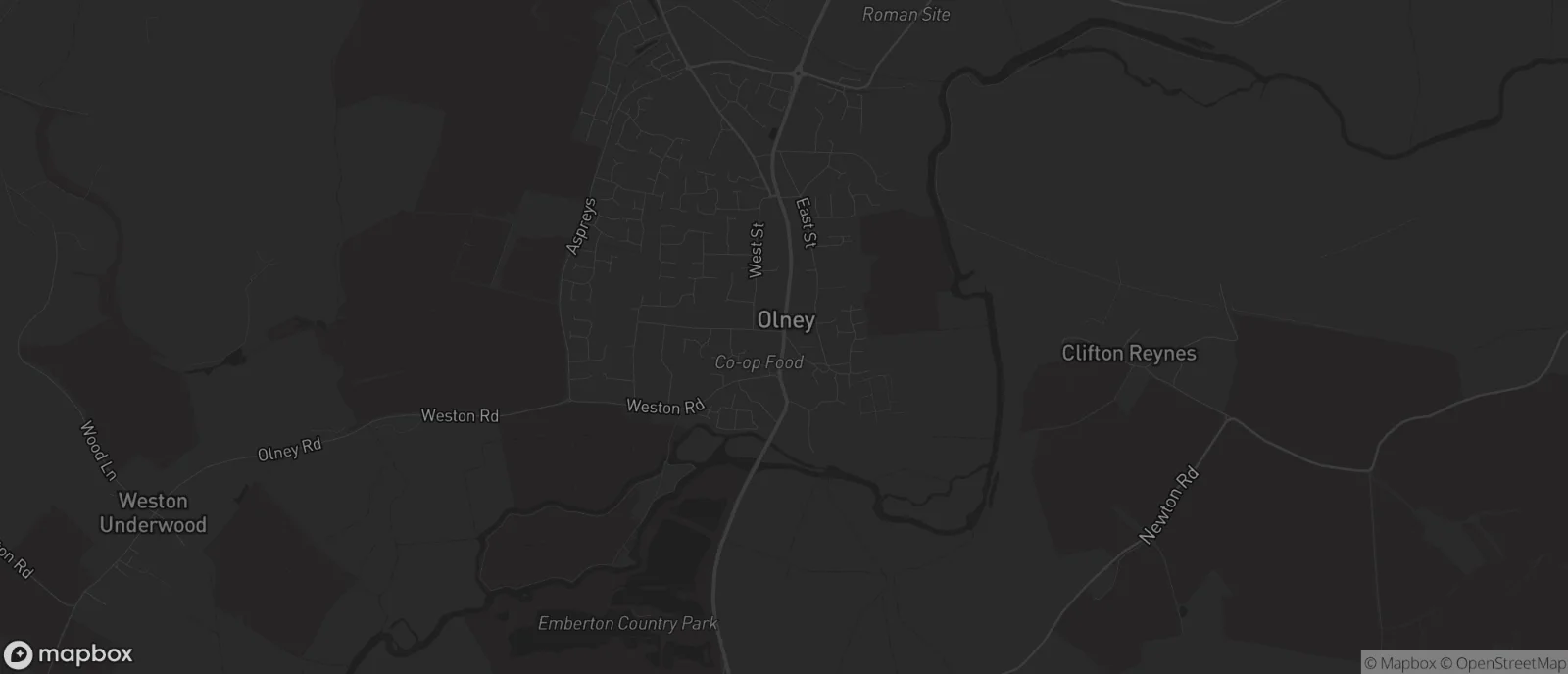Map of Olney for SEO services in Olney