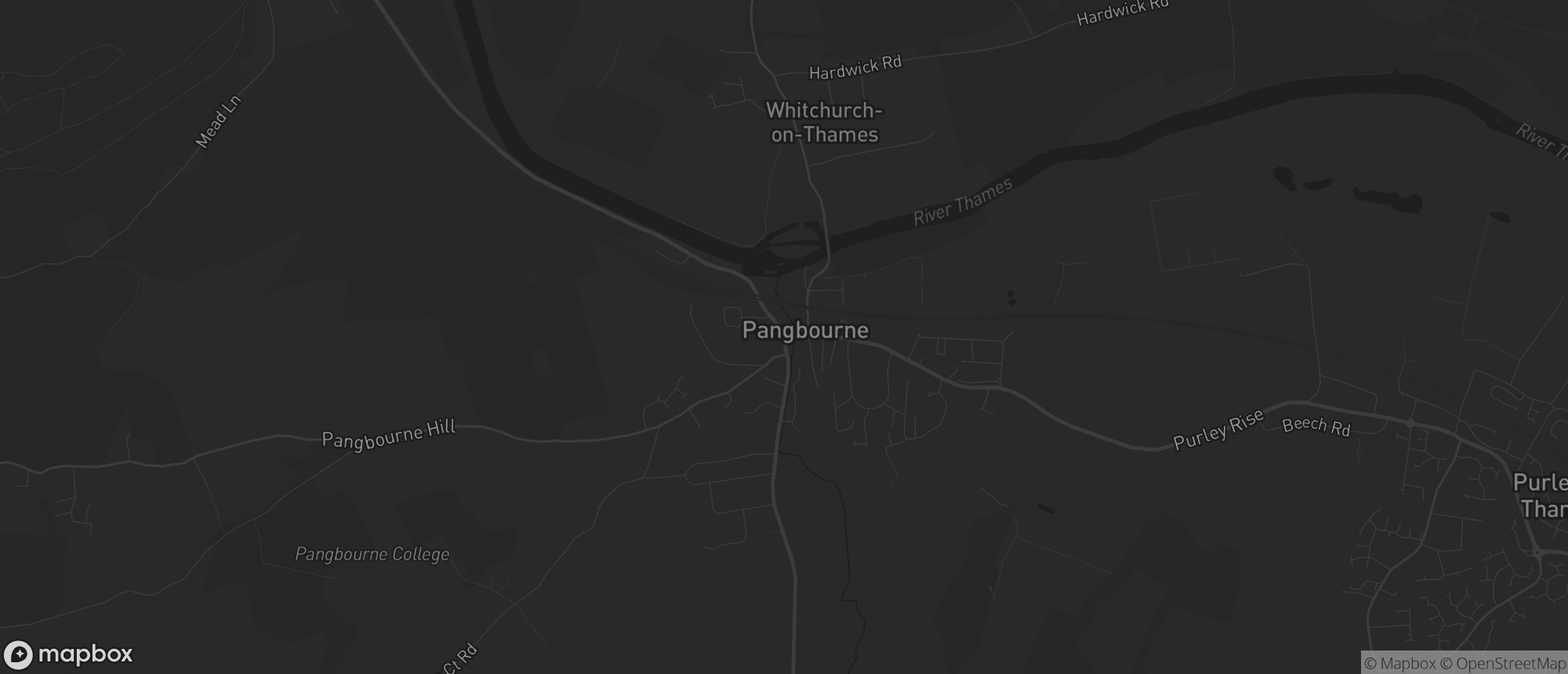 Map of Pangbourne for SEO services in Pangbourne