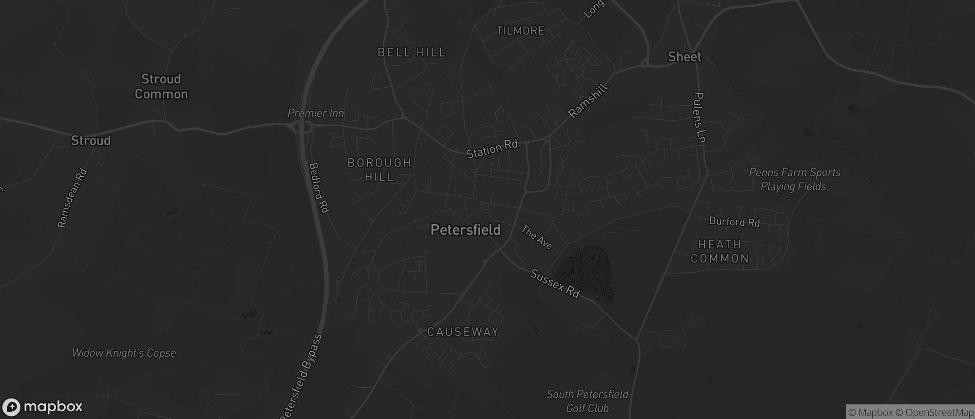 Map of Petersfield for SEO services in Petersfield