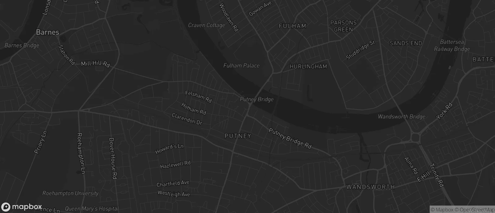 Map of Putney for SEO services in Putney
