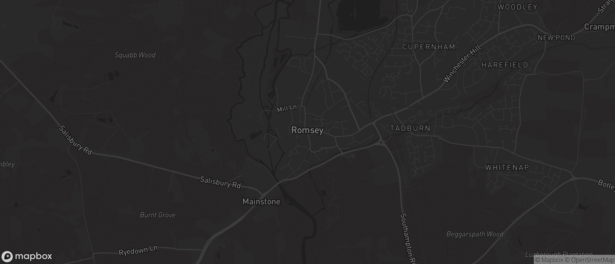 Map of Romsey for SEO services in Romsey