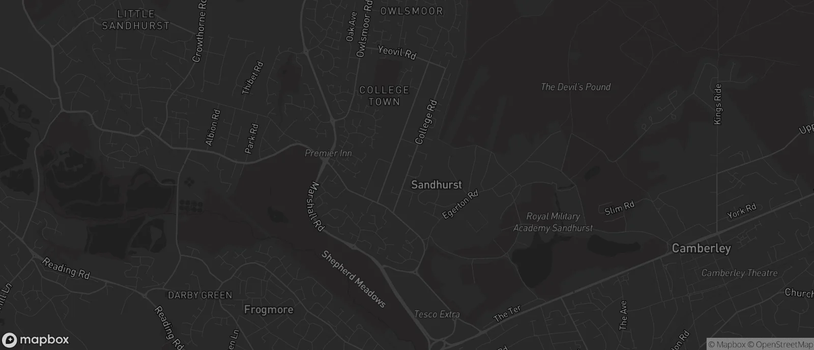 Map of Sandhurst for SEO services in Sandhurst