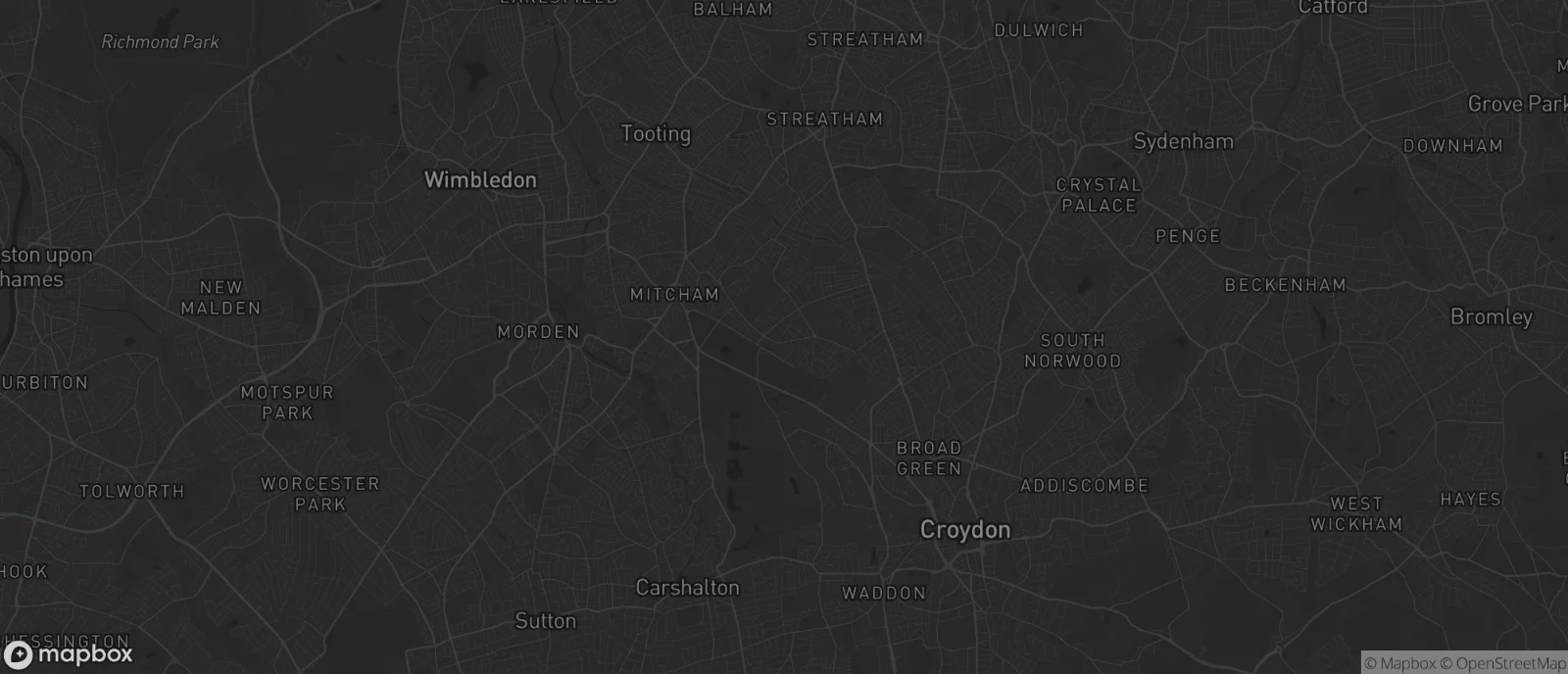 Map of South London for SEO services in South London