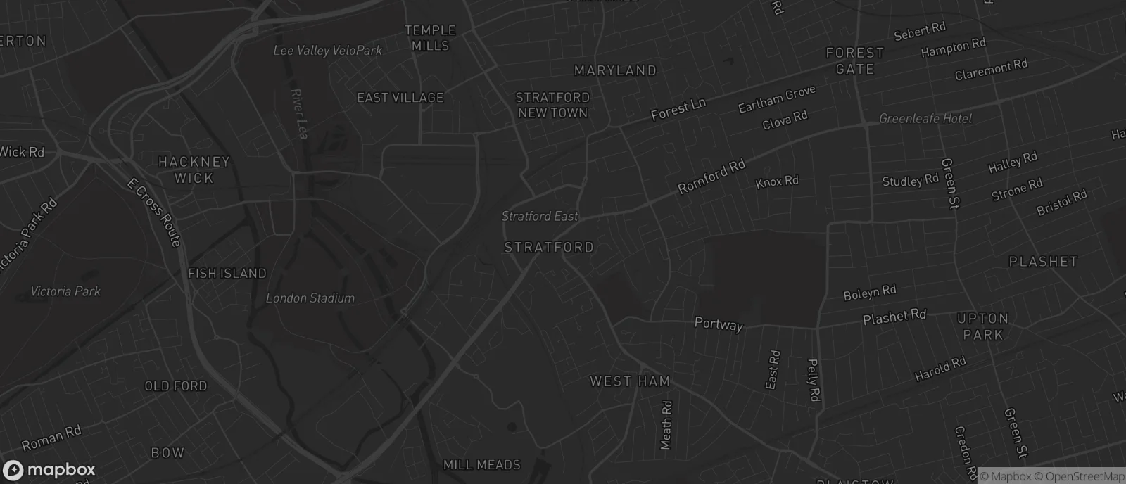 Map of Stratford for SEO services in Stratford