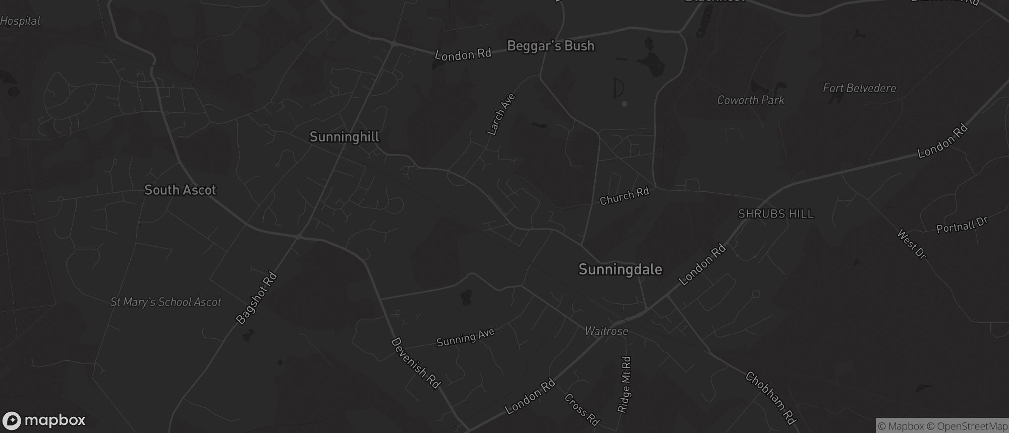 Map of Sunningdale for SEO services in Sunningdale