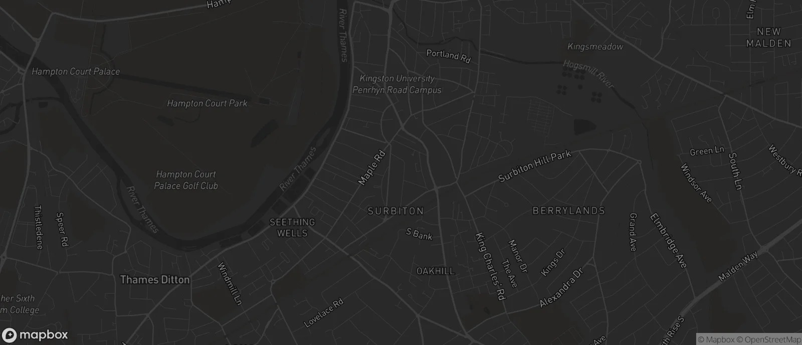 Map of Surbiton for SEO services in Surbiton