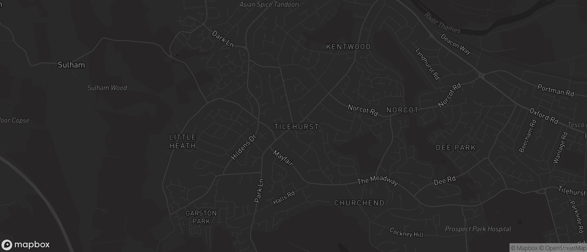 Map of Tilehurst for SEO services in Tilehurst