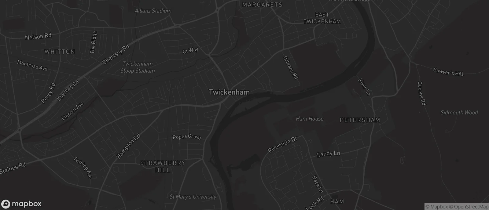 Map of Twickenham for SEO services in Twickenham