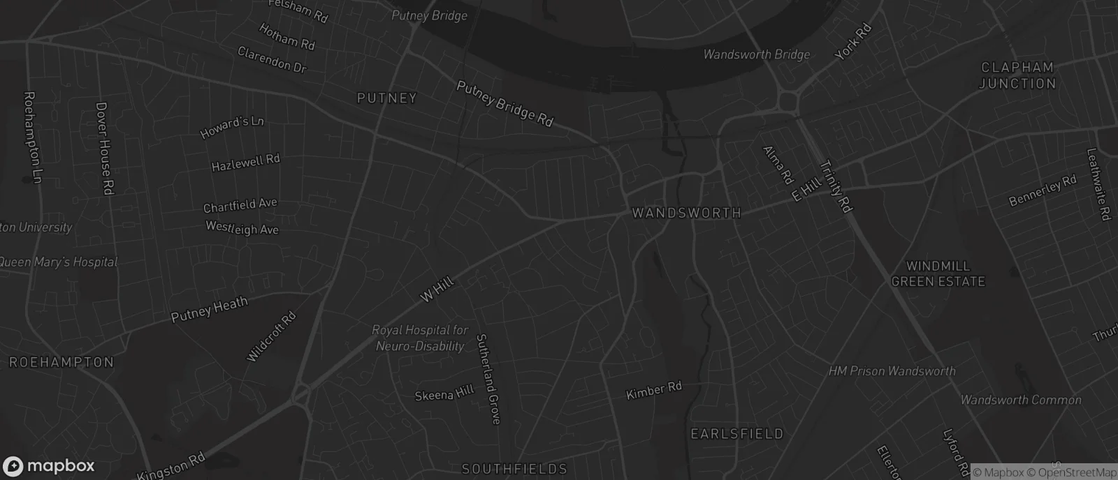 Map of Wandsworth for SEO services in Wandsworth
