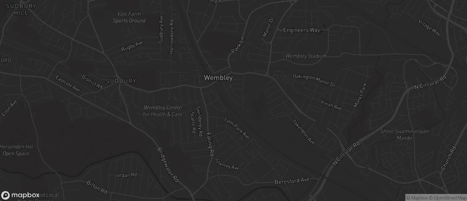 Map of Wembley for SEO services in Wembley