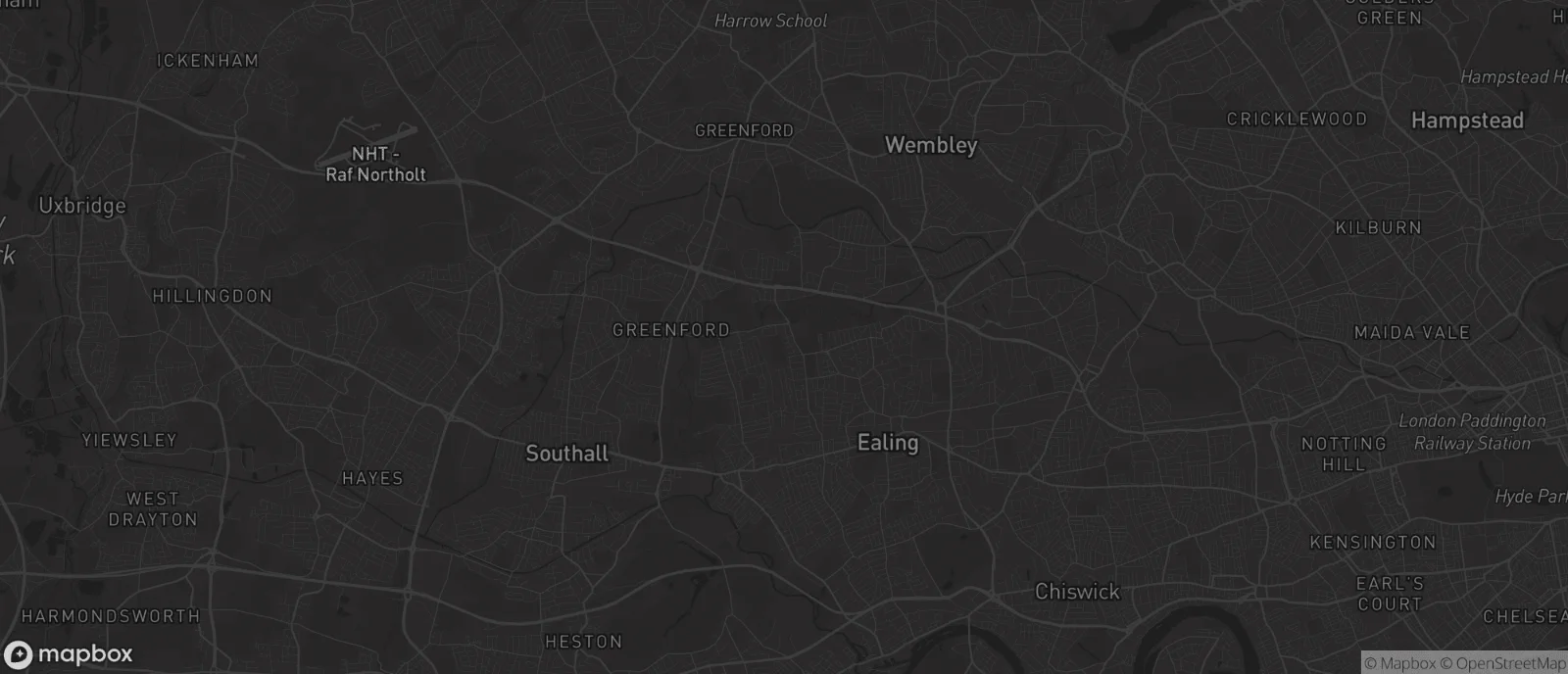 Map of West London for SEO services in West London