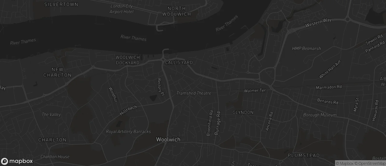 Map of Woolwich for SEO services in Woolwich
