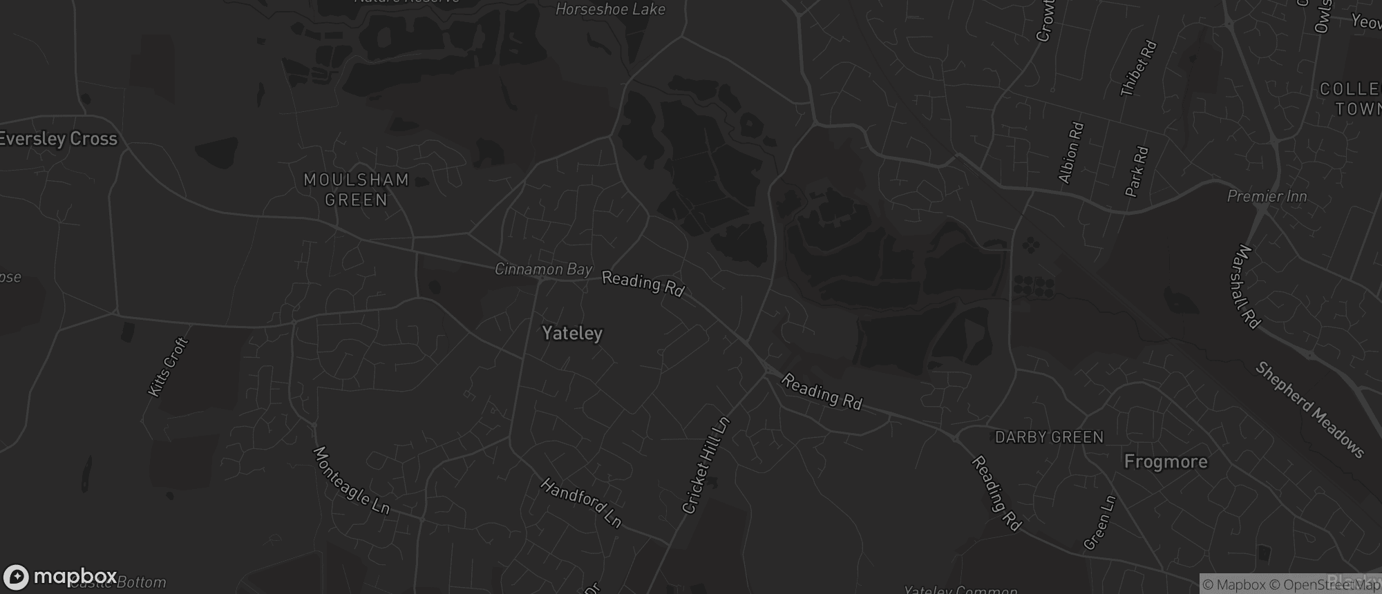 Map of Yateley for SEO services in Yateley