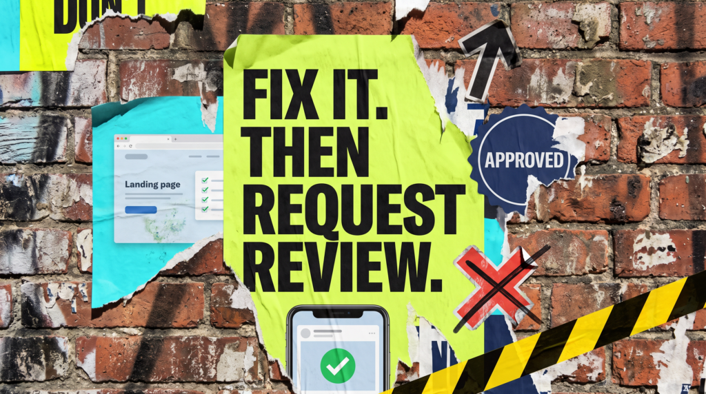 Why was my Facebook ad rejected full guide poster: fix it, then request review
